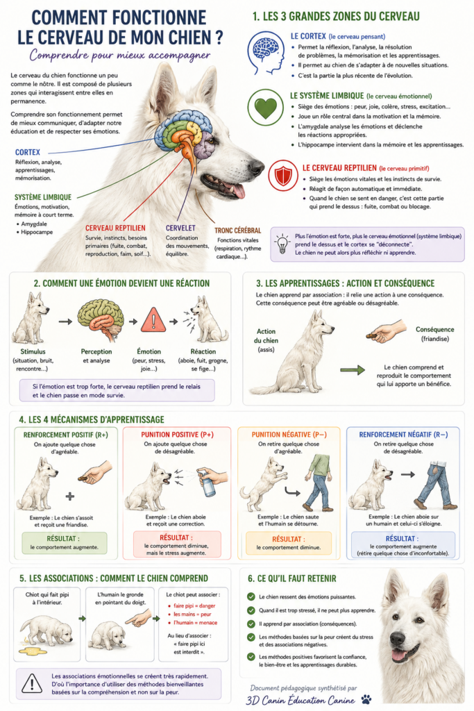 Conseils et Compréhension du chien, comment fonctionne le cerveau du chien